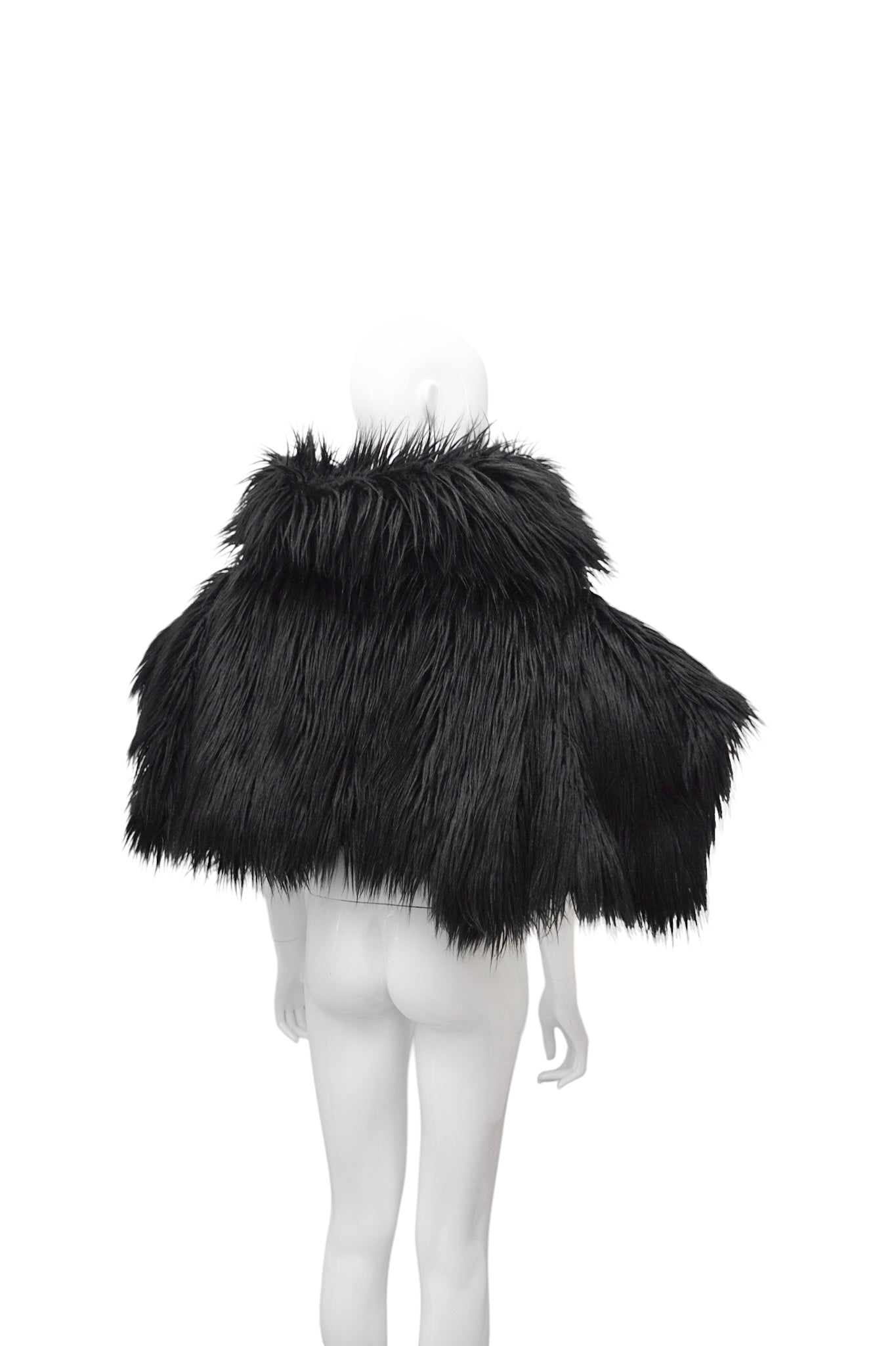 Comme Des Garçons Faux-Fur Cape