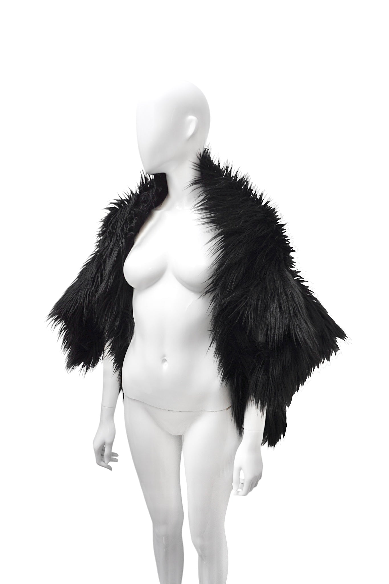 Comme Des Garçons Faux-Fur Cape