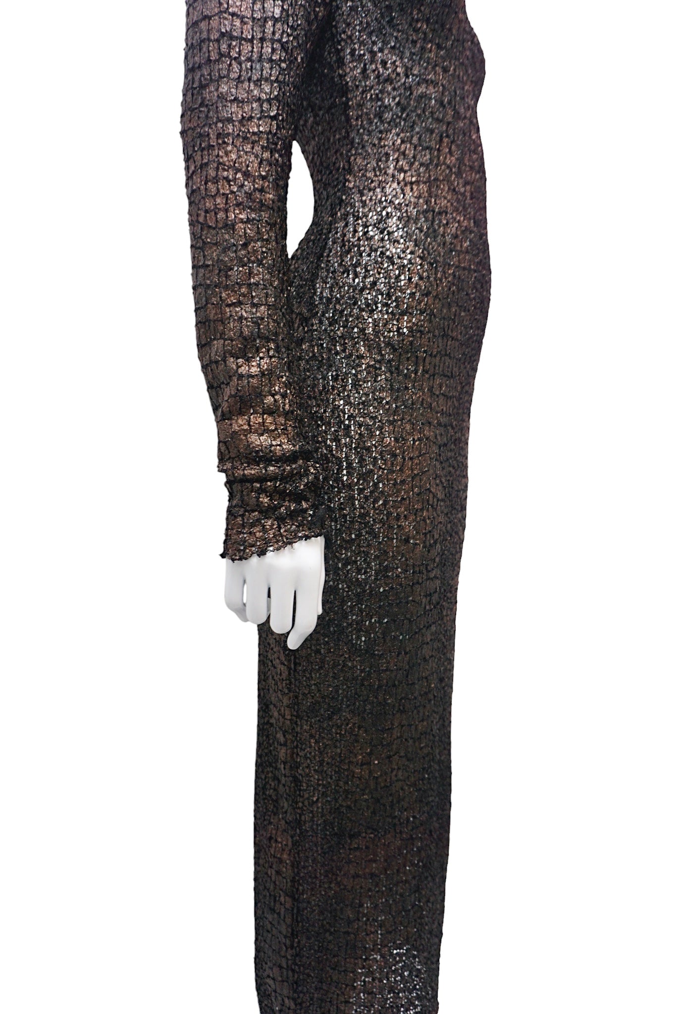 IBMH Textured Hooded Dress