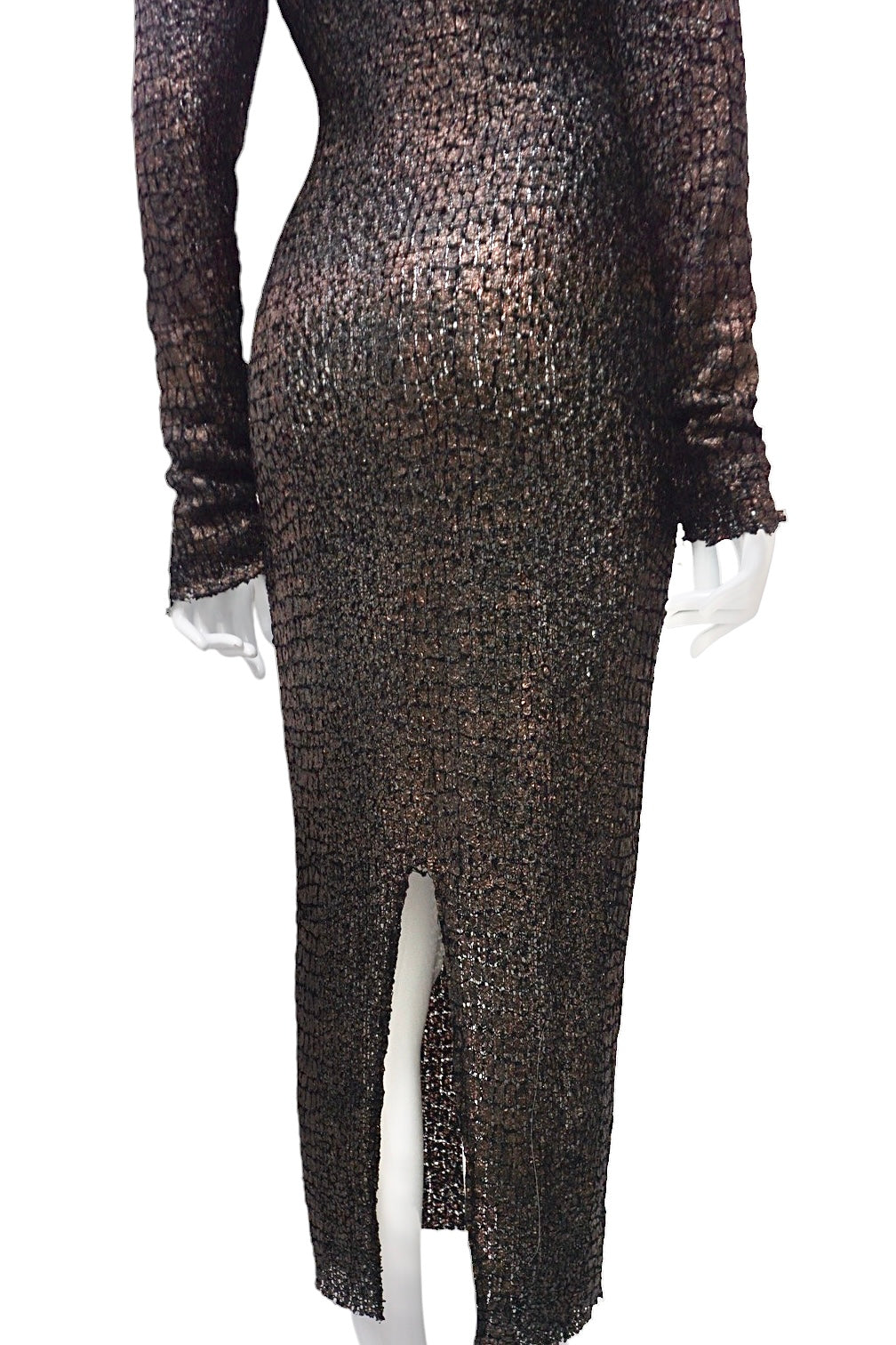 IBMH Textured Hooded Dress