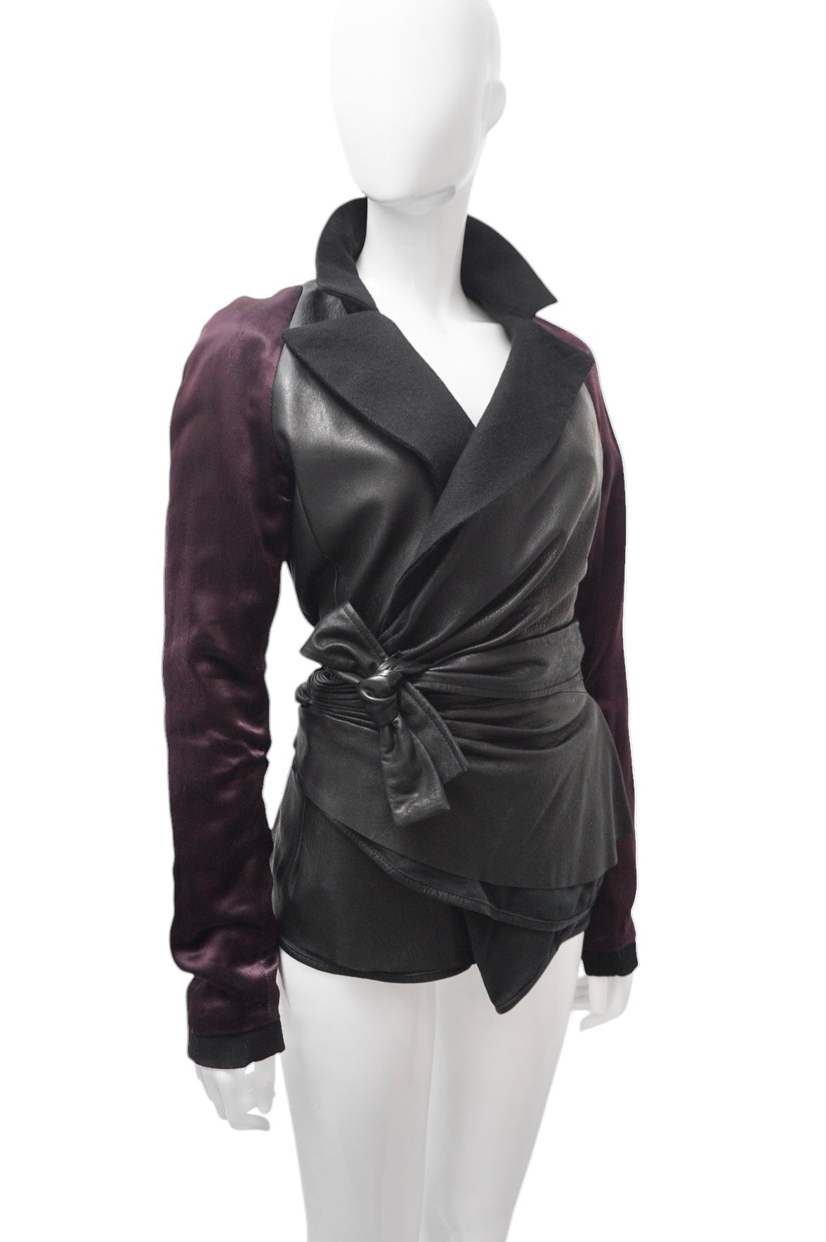 Haider Ackermann Leather Kimono Jacket