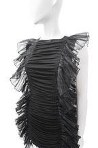 Rochas Ruffle Trim Mini Dress