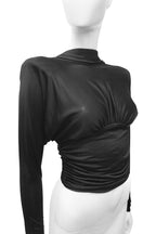 Saint Laurent Backless Draped Top