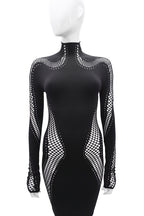 Mugler Long Sleeve Seamless Dress