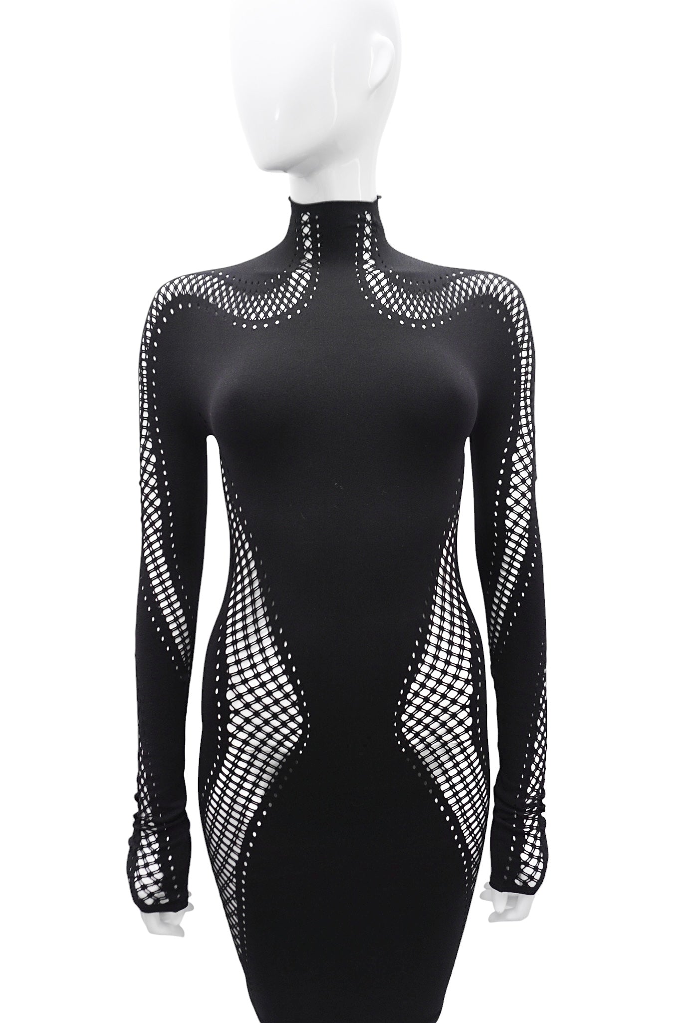 Mugler Long Sleeve Seamless Dress