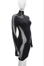 Mugler Long Sleeve Seamless Dress