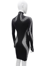 Mugler Long Sleeve Seamless Dress