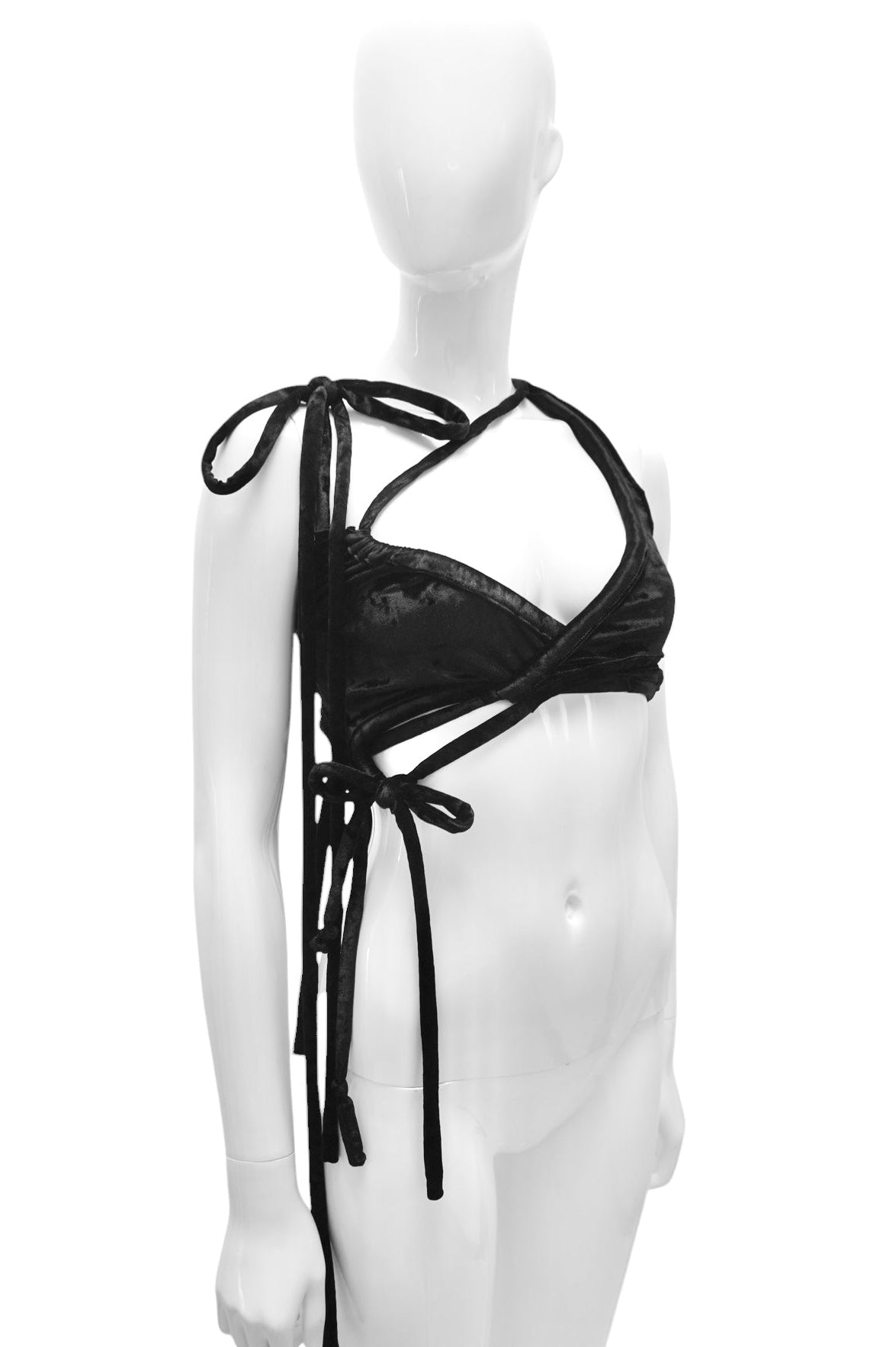 Ottolinger Velvet Wrap Tie Top