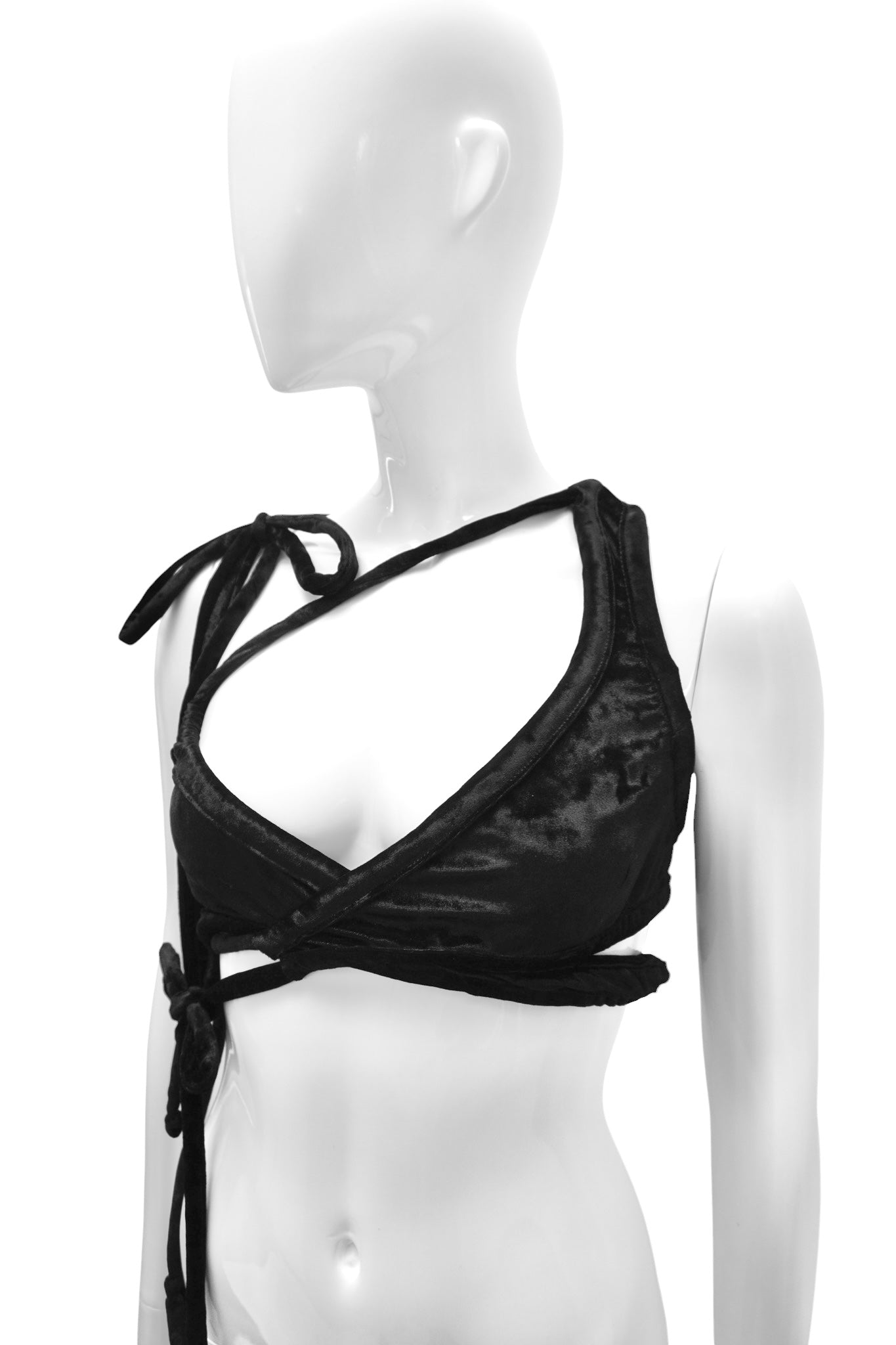 Ottolinger Velvet Wrap Tie Top