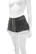 Rick Owens Fog Leather Shorts