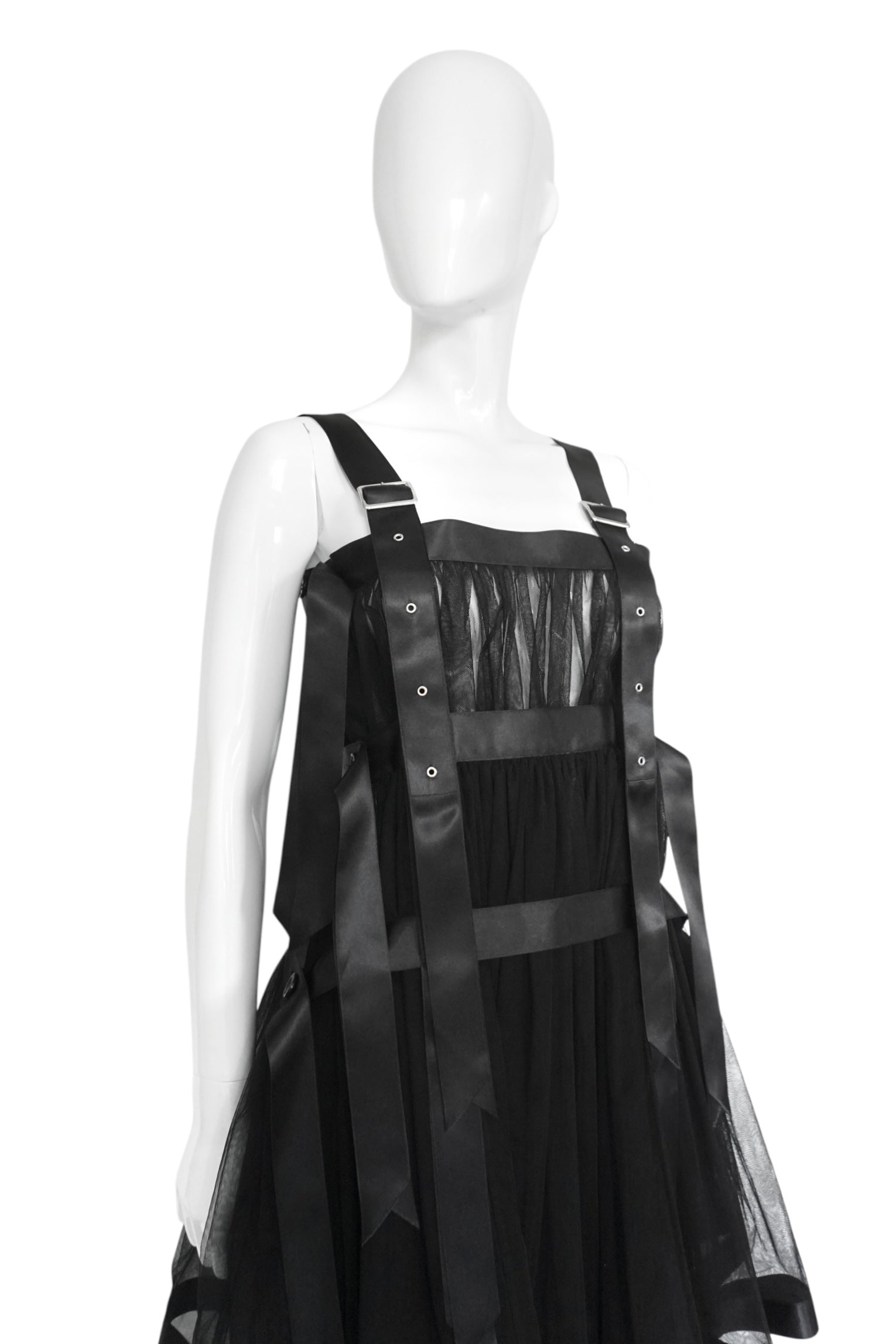 Noir Kei Ninomiya Harness Tulle Dress