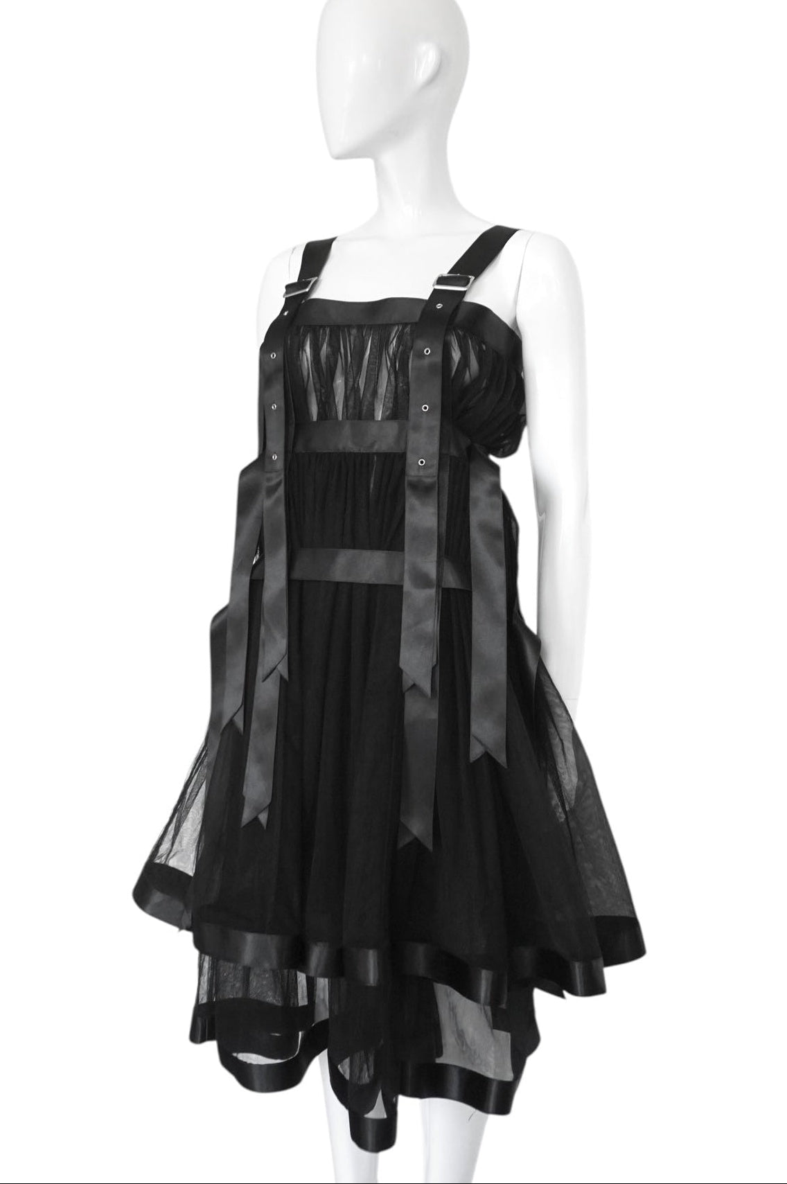 Noir Kei Ninomiya Harness Tulle Dress