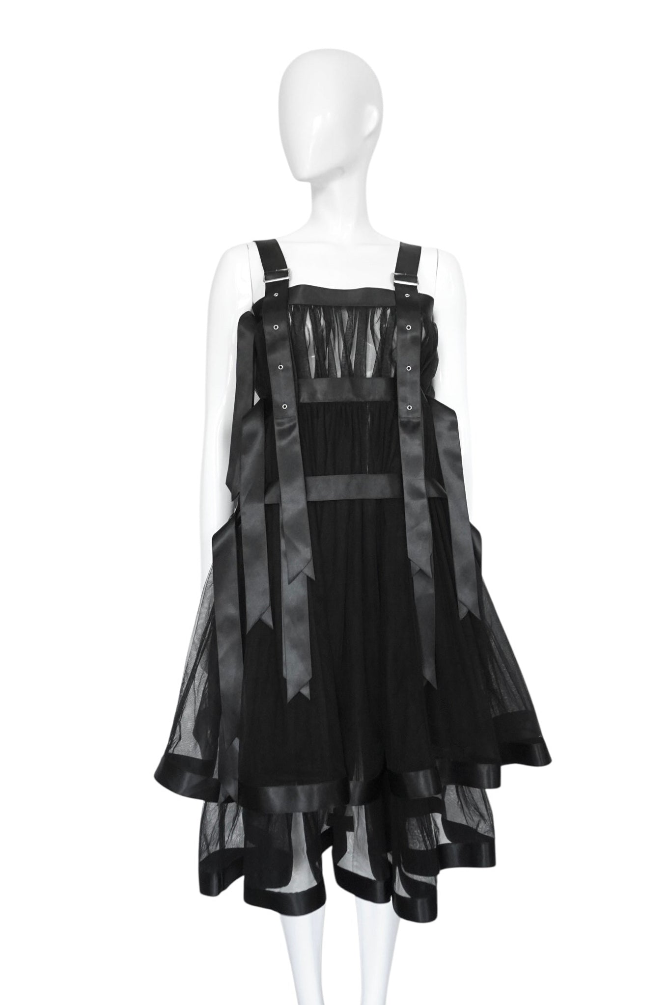Noir Kei Ninomiya Harness Tulle Dress
