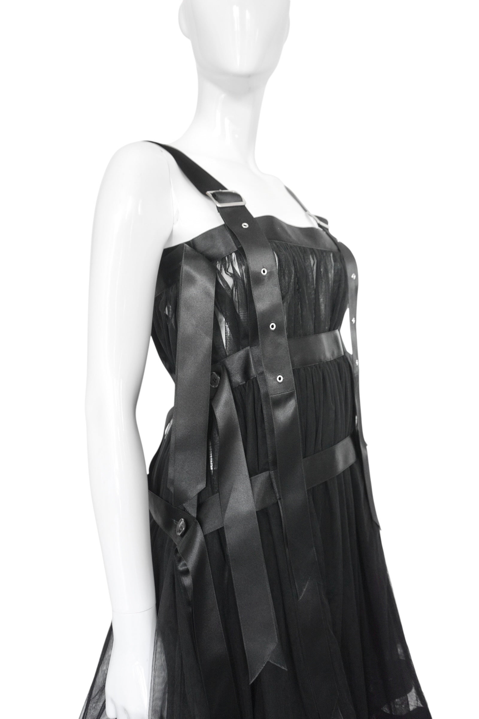 Noir Kei Ninomiya Harness Tulle Dress