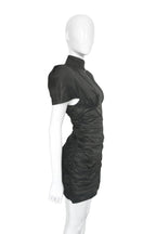 Annakiki Ruched Shoulder Mini Dress