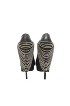 Saint Laurent Janis Chain Heel Platform Pumps