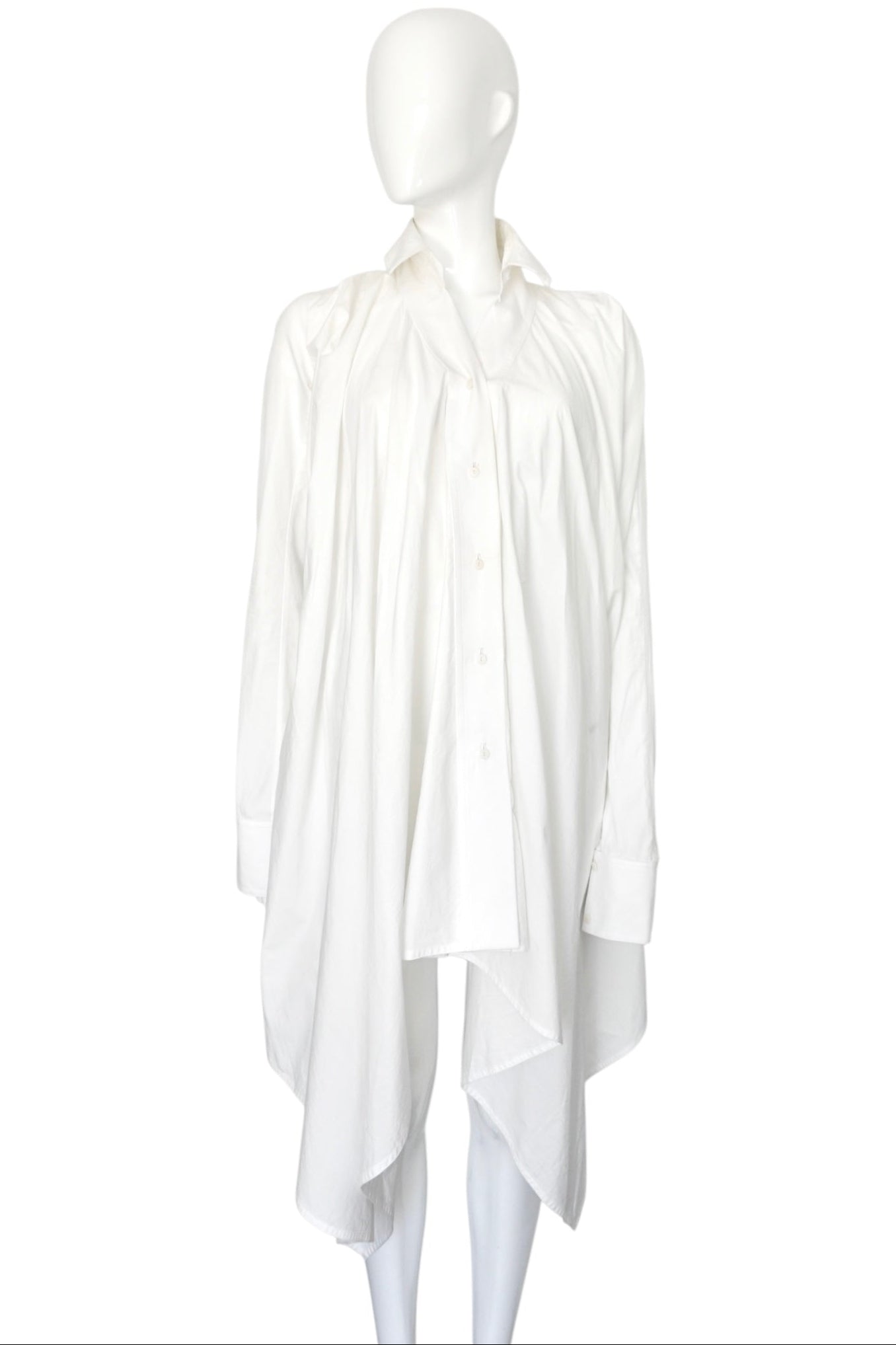 Marc Le Bihan High-Low Cotton Shirt