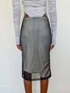 MM6 Maison Margiela Layered Midi Skirt