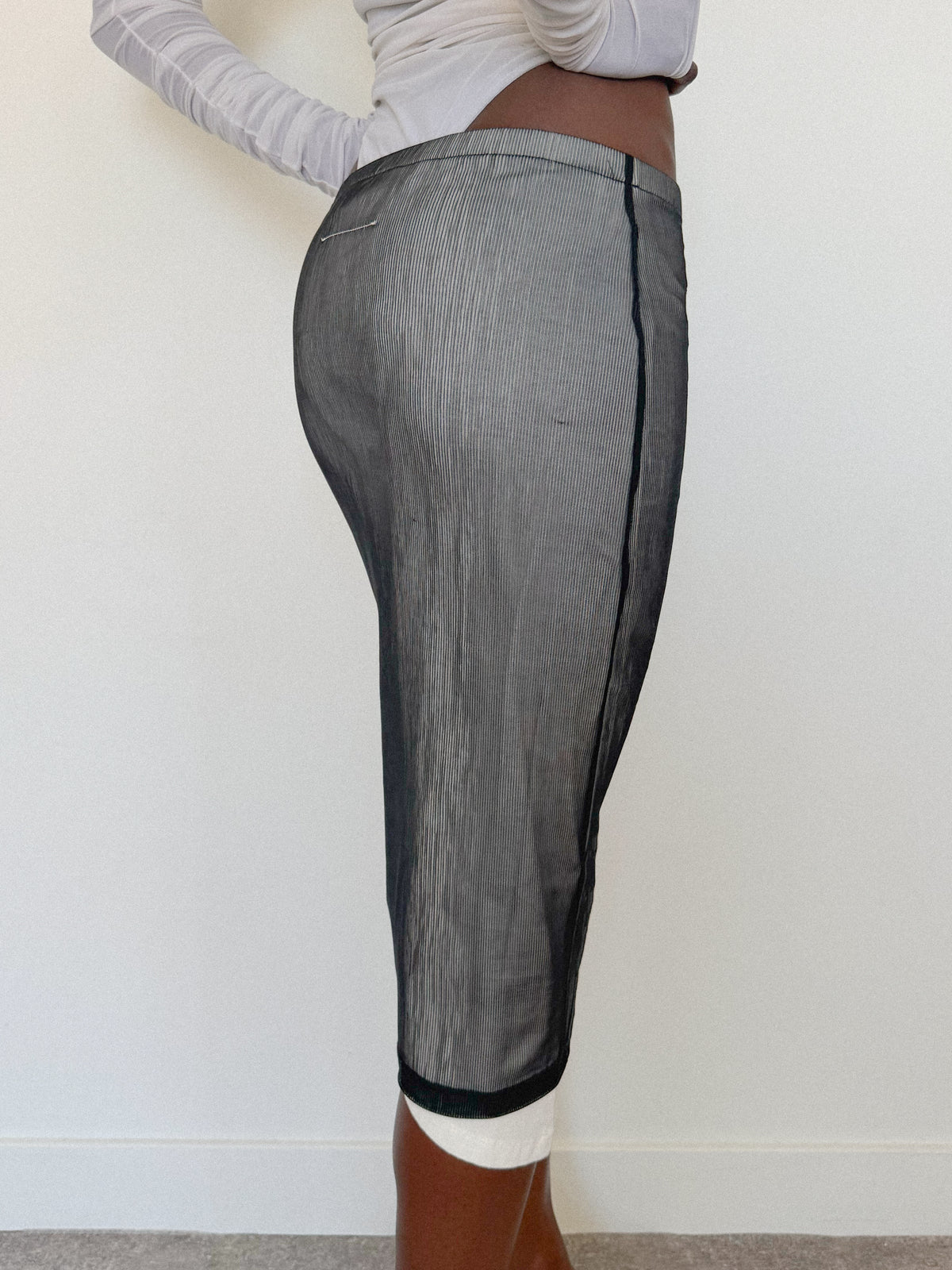 MM6 Maison Margiela Layered Midi Skirt