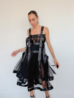 Noir Kei Ninomiya Harness Tulle Dress