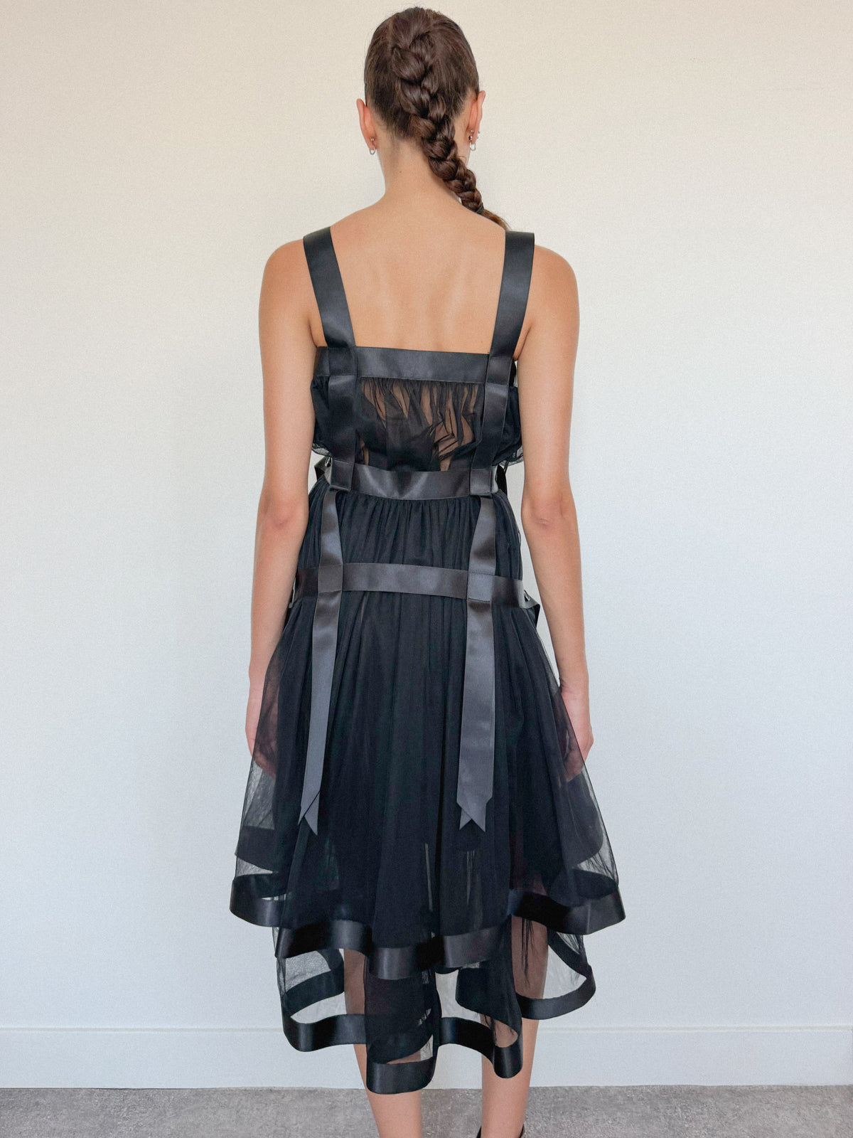 Noir Kei Ninomiya Harness Tulle Dress