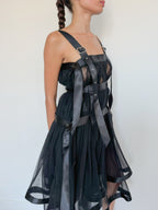 Noir Kei Ninomiya Harness Tulle Dress