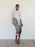 MM6 Maison Margiela Layered Midi Skirt
