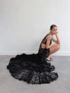 Alexander McQueen Lace Cut Out Dress