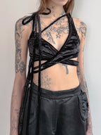 Ottolinger Velvet Wrap Tie Top