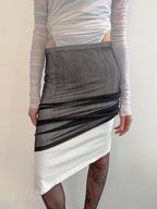 MM6 Maison Margiela Layered Midi Skirt