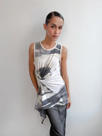 Alexander McQueen Tie-Die Knotted Tank Top