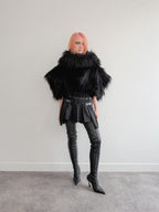 Comme Des Garçons Faux-Fur Cape