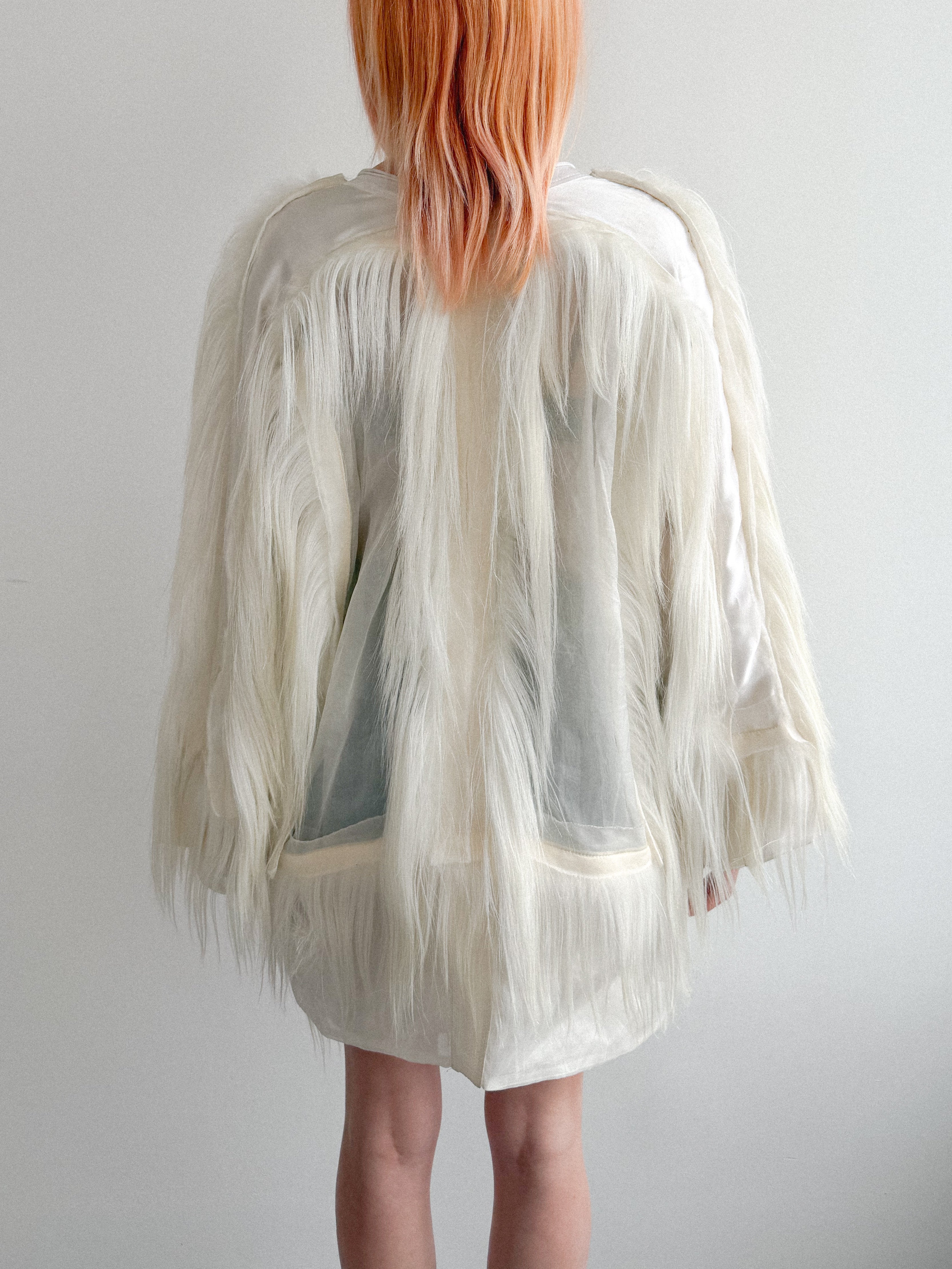 Di Liborio Fur-Trim Sheer Jacket