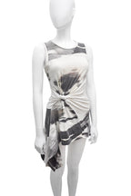 Alexander McQueen Tie-Die Knotted Tank Top