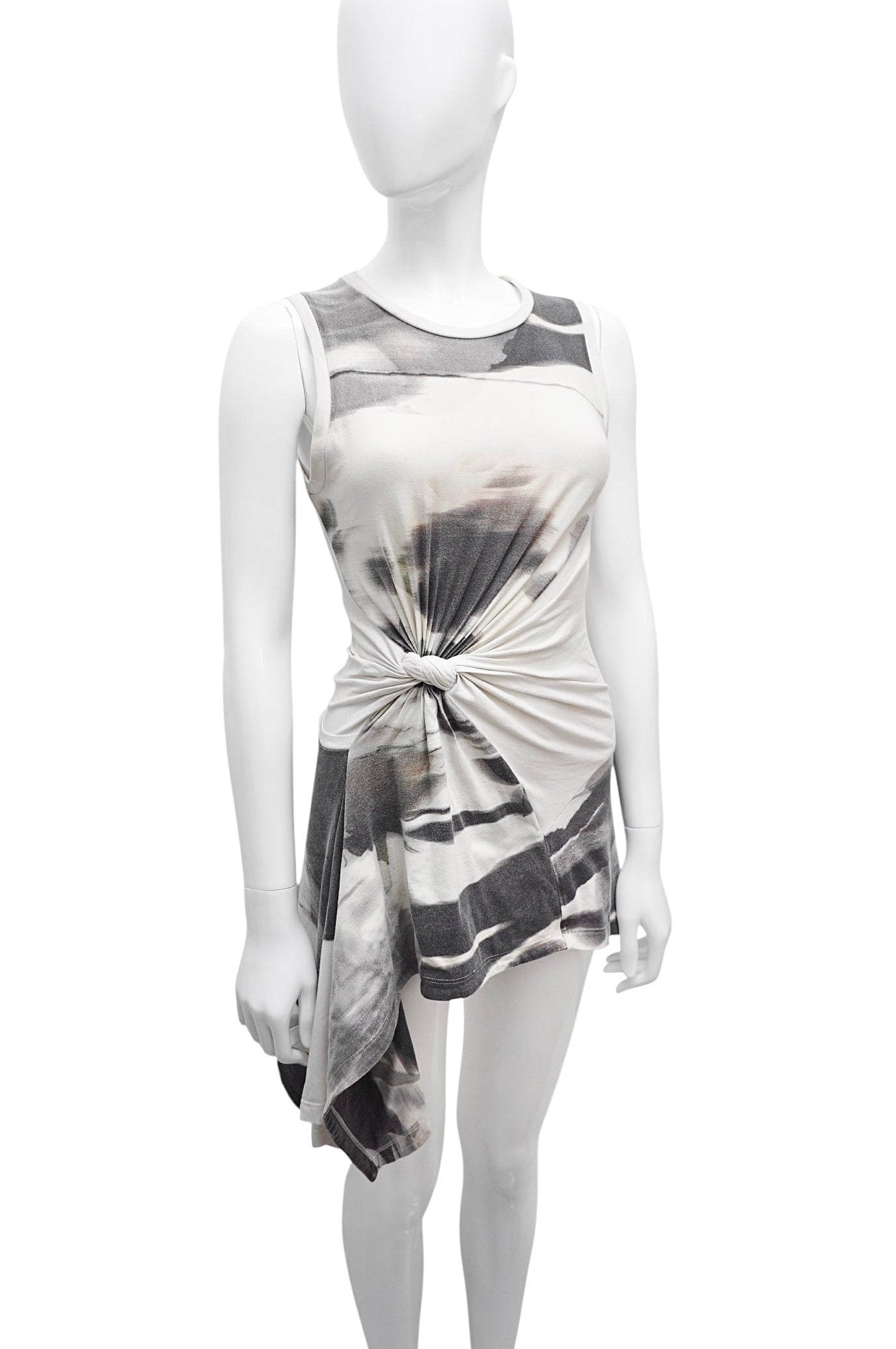 Alexander McQueen Tie-Die Knotted Tank Top