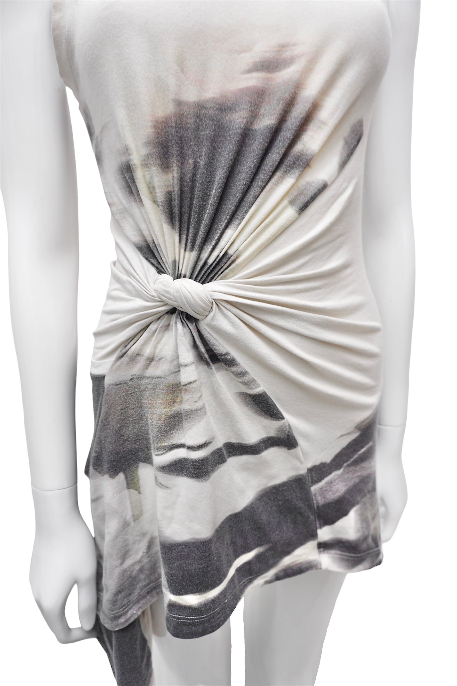 Alexander McQueen Tie-Die Knotted Tank Top