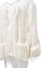 Di Liborio Fur-Trim Sheer Jacket