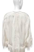 Di Liborio Fur-Trim Sheer Jacket