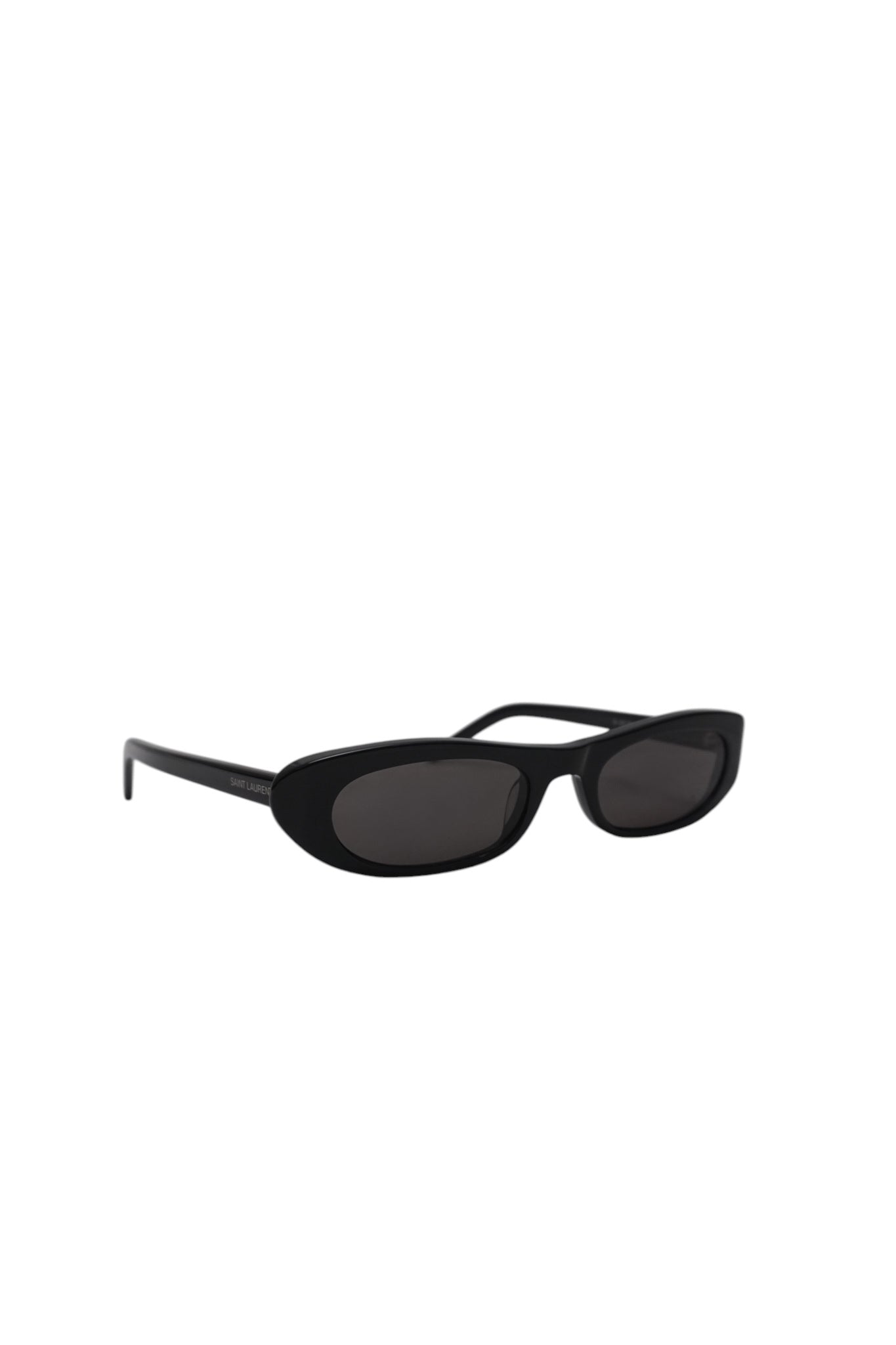Black sunglasses on a white background