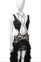 Alexander McQueen Lace Cut Out Dress