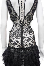 Alexander McQueen Lace Cut Out Dress